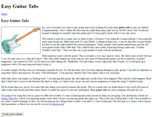 Tablet Screenshot of easyguitartabs.weebly.com