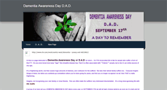 Desktop Screenshot of dementiaawarenessdaydad.weebly.com
