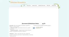 Desktop Screenshot of disturbedecosystems.weebly.com