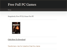 Tablet Screenshot of games4pcfree.weebly.com