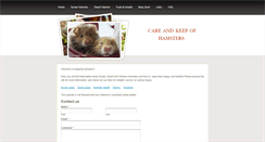 Desktop Screenshot of keepinghamsters.weebly.com