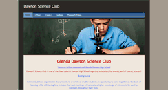 Desktop Screenshot of dawsonscienceclub.weebly.com