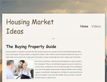 Tablet Screenshot of housingmarketideas.weebly.com