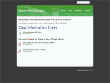 Tablet Screenshot of bowieprecalculus.weebly.com