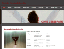Tablet Screenshot of discipleschristianfellowship.weebly.com