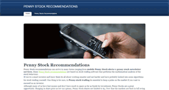 Desktop Screenshot of pennystockrecommendations.weebly.com