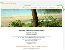 Tablet Screenshot of layoutswithlove.weebly.com