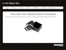 Tablet Screenshot of intheblackboxbukidnon.weebly.com