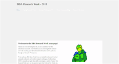 Desktop Screenshot of bbaresearchweek.weebly.com