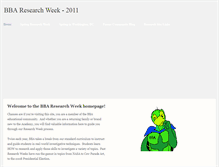Tablet Screenshot of bbaresearchweek.weebly.com