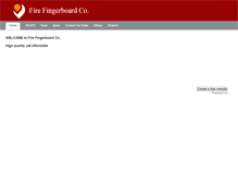 Tablet Screenshot of firefingerboardco.weebly.com