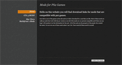 Desktop Screenshot of modsforps2games.weebly.com