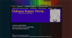 Desktop Screenshot of oldtymerodentworld.weebly.com