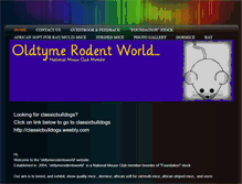 Tablet Screenshot of oldtymerodentworld.weebly.com