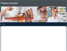 Tablet Screenshot of becomeapharmacytechnician.weebly.com