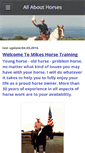 Mobile Screenshot of mikeshorsetraining.weebly.com