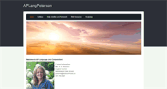 Desktop Screenshot of aplangpeterson.weebly.com