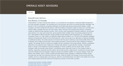 Desktop Screenshot of emeraldassetadvisors.weebly.com