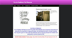 Desktop Screenshot of fur2feathersrescue.weebly.com