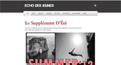 Desktop Screenshot of echodesjeunes.weebly.com