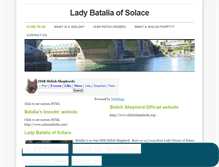 Tablet Screenshot of ladybataliaofsolace.weebly.com