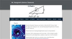 Desktop Screenshot of mrarangurenscienceclassroom.weebly.com