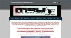 Desktop Screenshot of mankindresearchunlimited.weebly.com