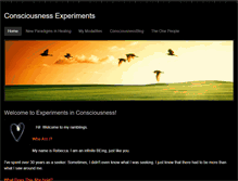 Tablet Screenshot of consciousnessexperiments.weebly.com