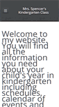 Mobile Screenshot of dspencerkindergarten.weebly.com