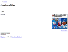 Tablet Screenshot of chakib.weebly.com
