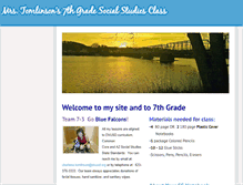 Tablet Screenshot of mrstomlinson7thgrade.weebly.com