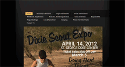 Desktop Screenshot of dixiescoutexpo.weebly.com