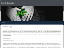 Tablet Screenshot of howtodomagic2.weebly.com