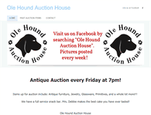 Tablet Screenshot of olehoundauction.weebly.com