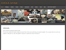 Tablet Screenshot of ideasartclub.weebly.com