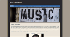 Desktop Screenshot of censoryofmusic.weebly.com