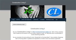 Desktop Screenshot of constructiveliving2.weebly.com