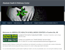 Tablet Screenshot of absolutehealthandwellnesscenter.weebly.com