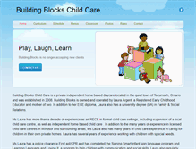 Tablet Screenshot of buildingblockschildcare.weebly.com