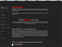 Tablet Screenshot of killerpathicsrecords.weebly.com