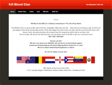 Tablet Screenshot of killbloodclan.weebly.com