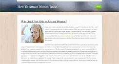 Desktop Screenshot of learninghowtoattractwomen.weebly.com