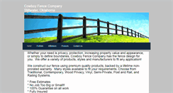 Desktop Screenshot of cowboyfencecompany.weebly.com