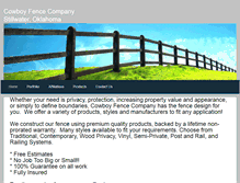 Tablet Screenshot of cowboyfencecompany.weebly.com