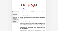 Desktop Screenshot of chs1970reunion.weebly.com