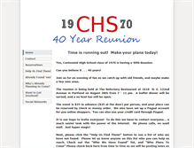 Tablet Screenshot of chs1970reunion.weebly.com