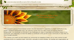 Desktop Screenshot of 100womenwhocarecleveland.weebly.com