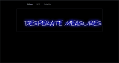 Desktop Screenshot of desperatemeasuresband.weebly.com
