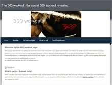 Tablet Screenshot of 300workout.weebly.com