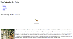 Desktop Screenshot of kokoscaninepetclub.weebly.com
